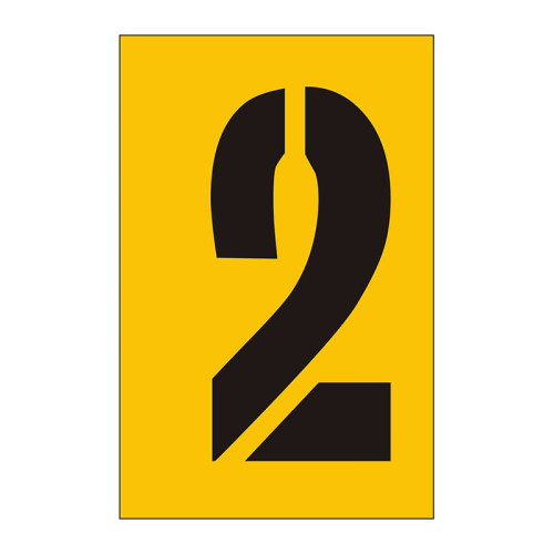 50mm Stencil, Character '2'