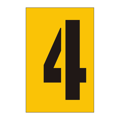 50mm Stencil, Character '4'