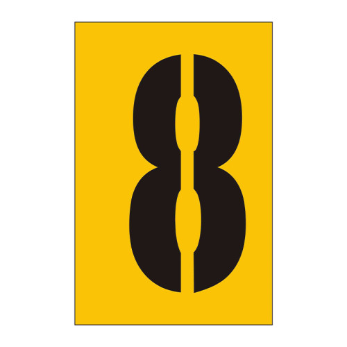 50mm Stencil, Character '8'