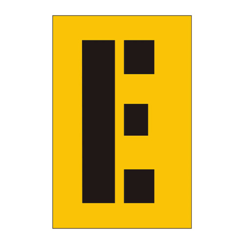 50mm Stencil, Character 'E'