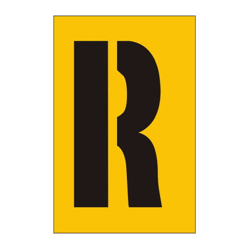 50mm Stencil, Character 'R'