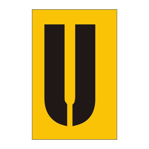 50mm Stencil, Character 'U'