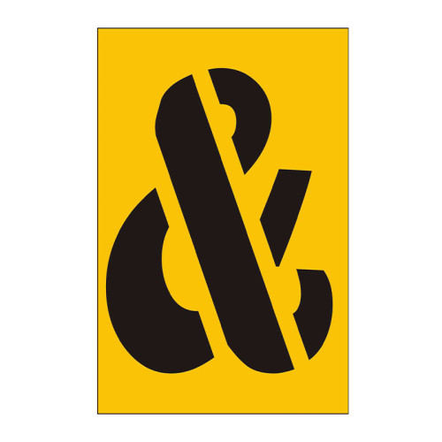 75mm Stencil, Character '&'