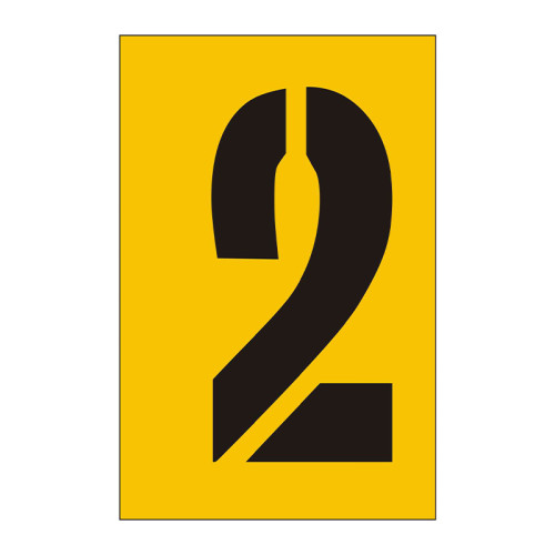 75mm Stencil, Character '2'