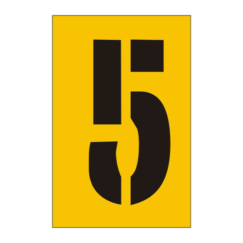 75mm Stencil, Character '5'