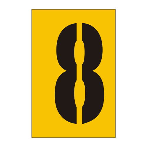 75mm Stencil, Character '8'