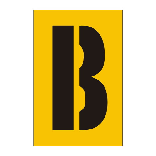 75mm Stencil, Character 'B'