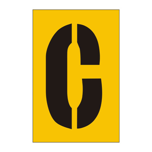 75mm Stencil, Character 'C'