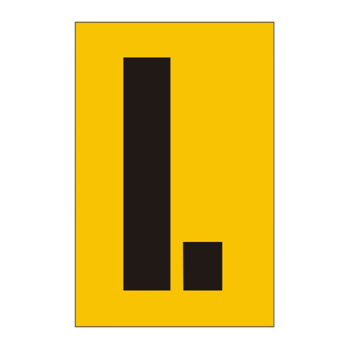 75mm Stencil, Character 'L'