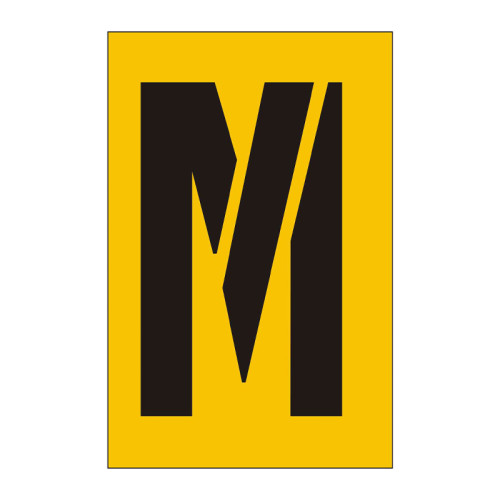 75mm Stencil, Character 'M'