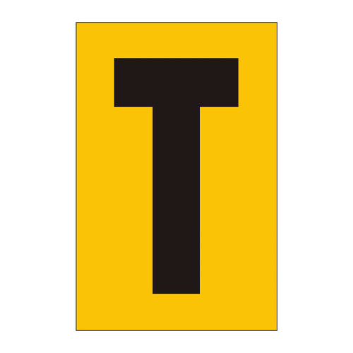 75mm Stencil, Character 'T'