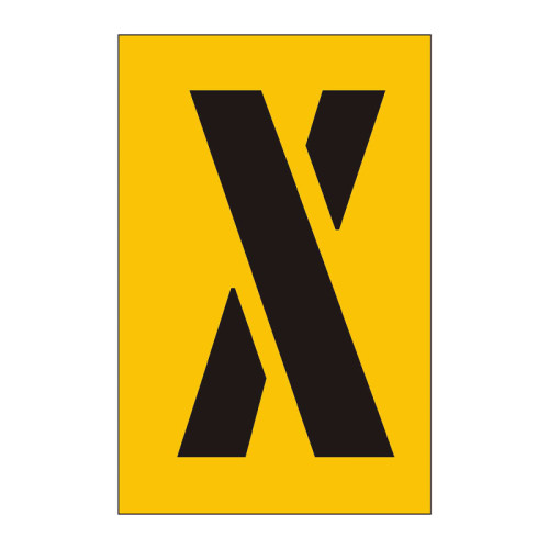 75mm Stencil, Character 'X'