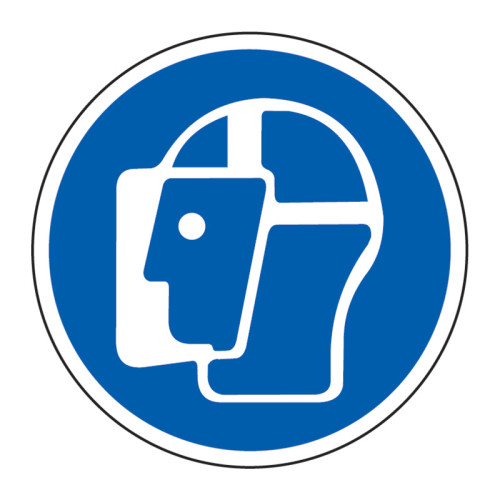 'Wear Face Shield' Floor Graphic (400mm dia.)