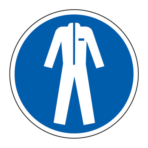 'Wear Protective Clothing' Floor Graphic (400mm dia.)