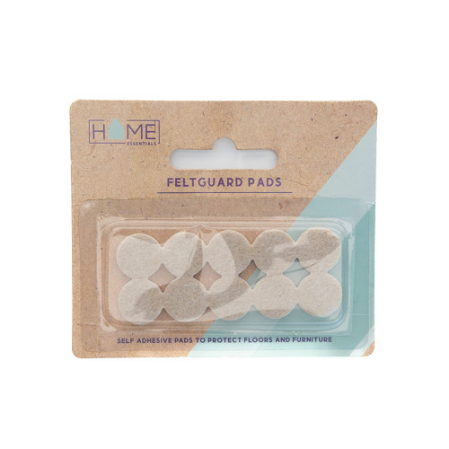 19mm Diameter Self Adhesive Feltguard Pads (Pack of 10)