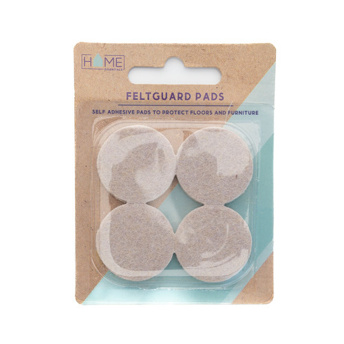 38mm Diameter Self Adhesive Feltguard Pads (Pack of 4)