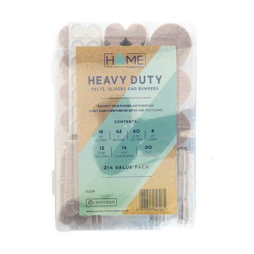Heavy Duty Felts, Sliders & Bumpers - 214 Pack