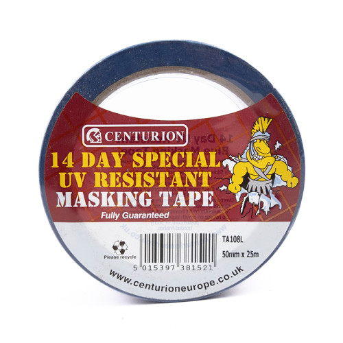 UV Resistant Medium Tack Masking Tape 50mm x 25m Roll