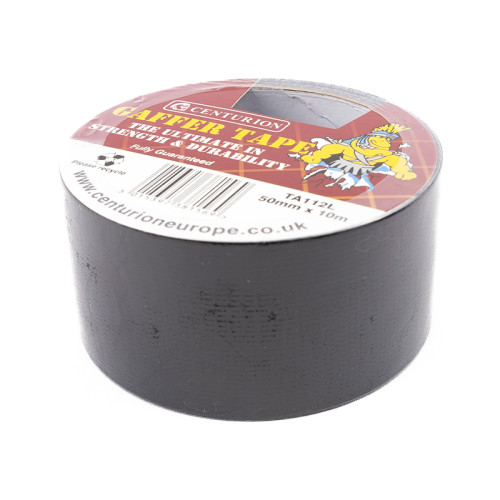 Centurion Black Gaffer Tape 50mm x 10m Roll