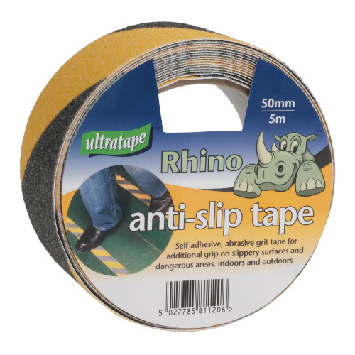 Black/Yellow Anti Slip Tape, 50mm x 5m
