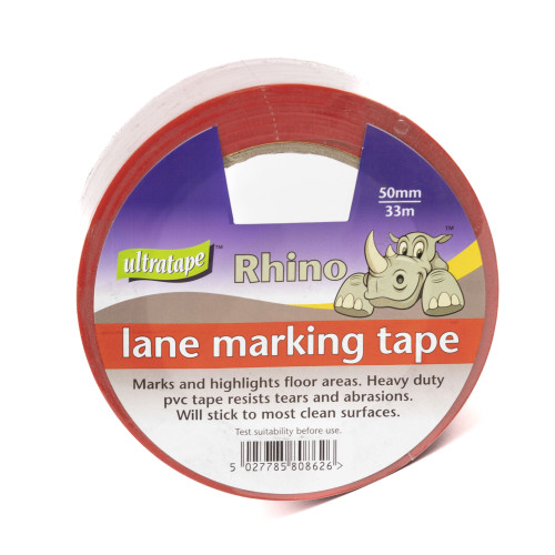 Lane Marking Tape - Red - 50mm x 33m