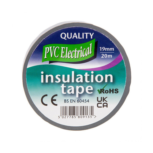 19mm x 20m Grey PVC Tape
