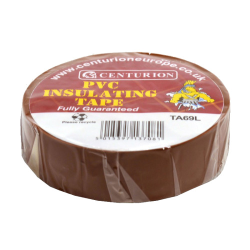 PVC Brown Tape, Brown M, 19mm x 20m Brown