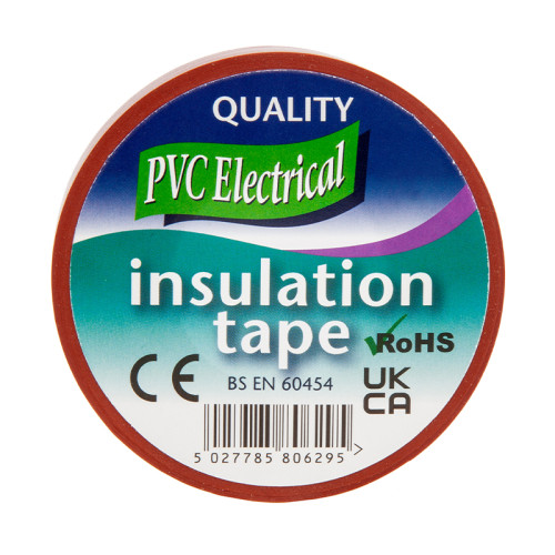 19mm x 4.5m Brown PVC Tape