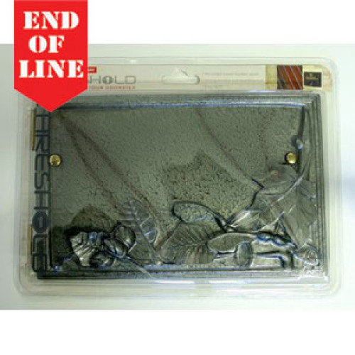 Pewter Leaves Plaque