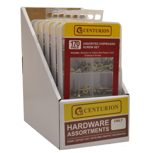170 Piece Assorted Chipboard Screw Set
