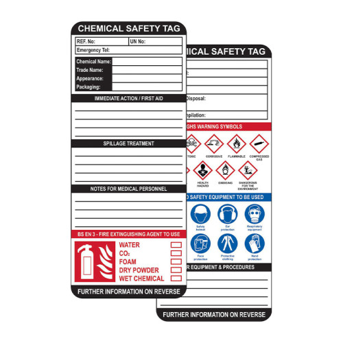 Chemical Safety Tag Insert (Single)