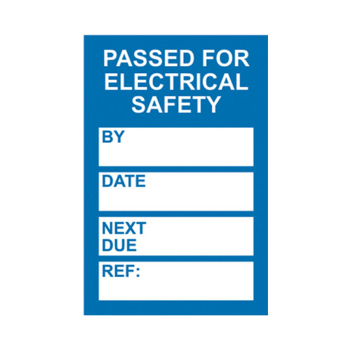 'PAT Testing' Mini Tag Insert, Blue (Pack of 20)