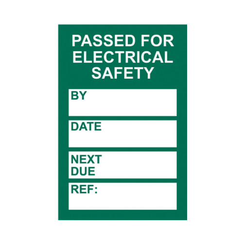 'PAT Testing' Mini Tag Insert, Green (Pack of 20)