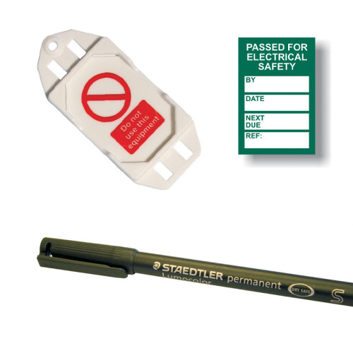 'PAT Testing' Mini Tag Insert Kit, Green