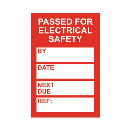'PAT Testing' Mini Tag Insert, Red (Pack of 20)