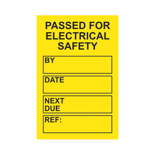 'PAT Testing' Mini Tag Insert, Yellow (Pack of 20)