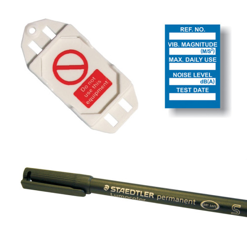 'Vibration Control' Mini Tag Insert Kit, Blue
