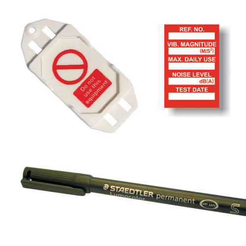'Vibration Control' Mini Tag Insert Kit, Red