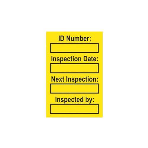 'Harness' Mini Tag Insert, Yellow (Pack of 20)