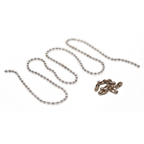 Tag Chain with Chain Clasps, 5pcs, 100mm