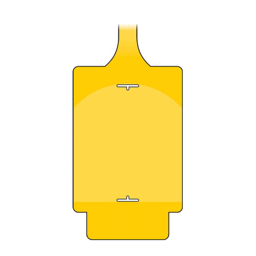 'AssetTag Flex Blank' Tag, Yellow (Pack of 50)