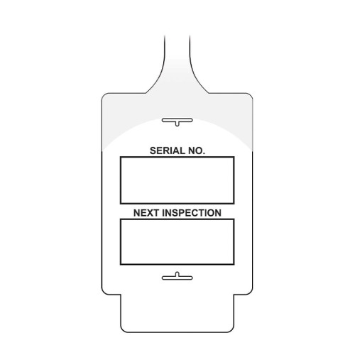 'AssetTag Flex Next Inspection' Tag, White - Style A (Pack of 50)