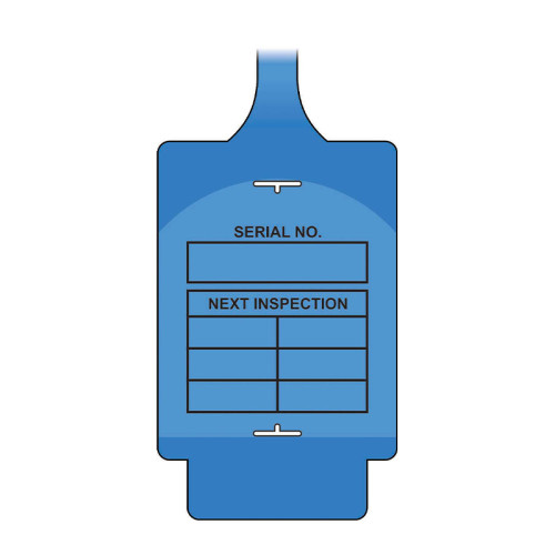 'AssetTag Flex Next Inspection' Tag, Blue (Pack of 50)