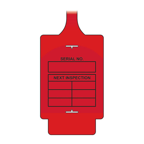 'AssetTag Flex Next Inspection' Tag, Red (Pack of 50)