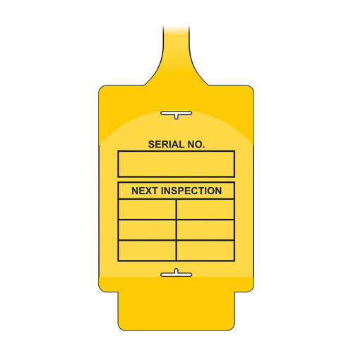 'AssetTag Flex Next Inspection' Tag, Yellow (Pack of 50)