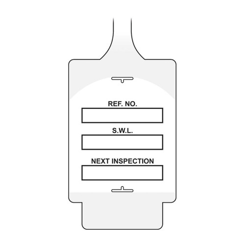 'AssetTag Flex Safe Working Load' Tag, White (Pack of 50)
