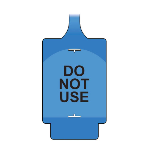 'AssetTag Flex Do Not Use' Tag, Blue Style A (Pack of 50)