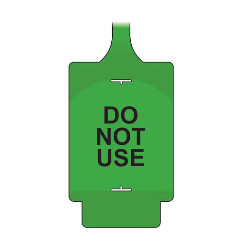 'AssetTag Flex Do Not Use' Tag, Green - Style A (Pack of 50)