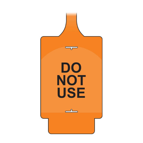 'AssetTag Flex Do Not Use' Tag, Orange - Style A (Pack of 50)