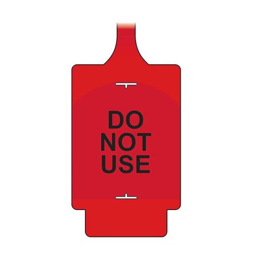 'AssetTag Flex Do Not Use' Tag, Red - Style A (Pack of 50)